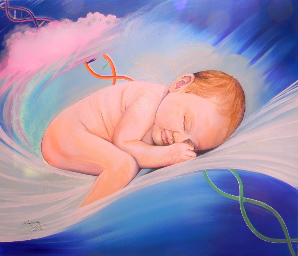 Il miracolo della vita- Olio su tela cm 40x60