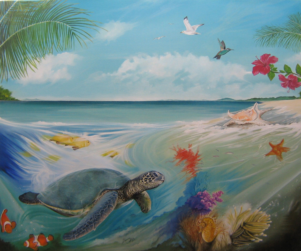 Meraviglie della Creazione - Olio su tela cm 100x120