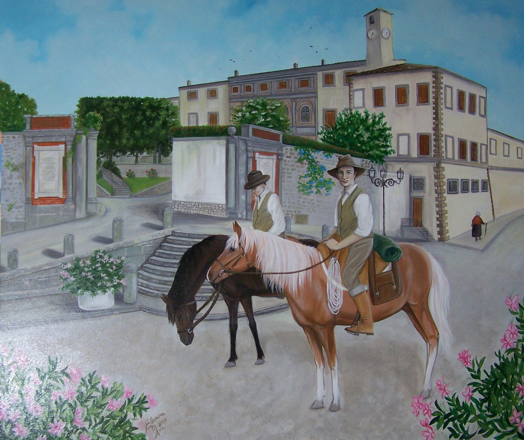 Oriolo - Olio su tela cm 100x120