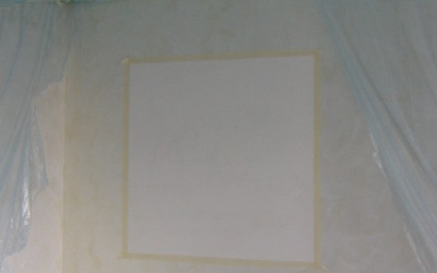 Parete finta finestra prima